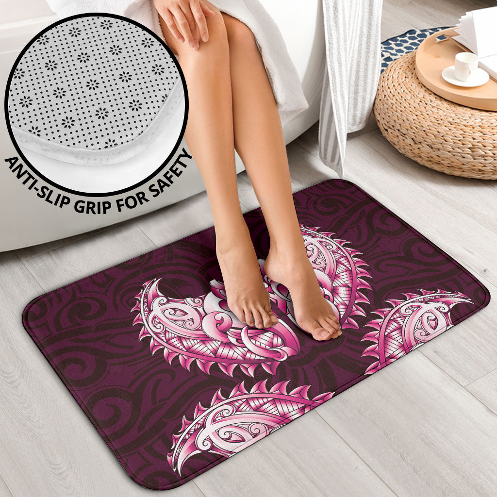 New Zealand Ta Moko Bathroom Set Aotearoa Maori Chest Tattoo Pink LT14 - Polynesian Pride