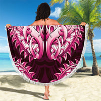 New Zealand Ta Moko Beach Blanket Aotearoa Maori Chest Tattoo Pink LT14 - Polynesian Pride