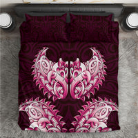 New Zealand Ta Moko Bedding Set Aotearoa Maori Chest Tattoo Pink LT14 Pink - Polynesian Pride