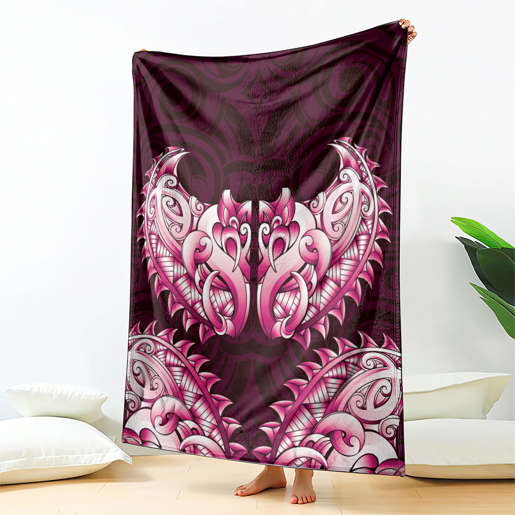 New Zealand Ta Moko Blanket Aotearoa Maori Chest Tattoo Pink LT14 - Polynesian Pride
