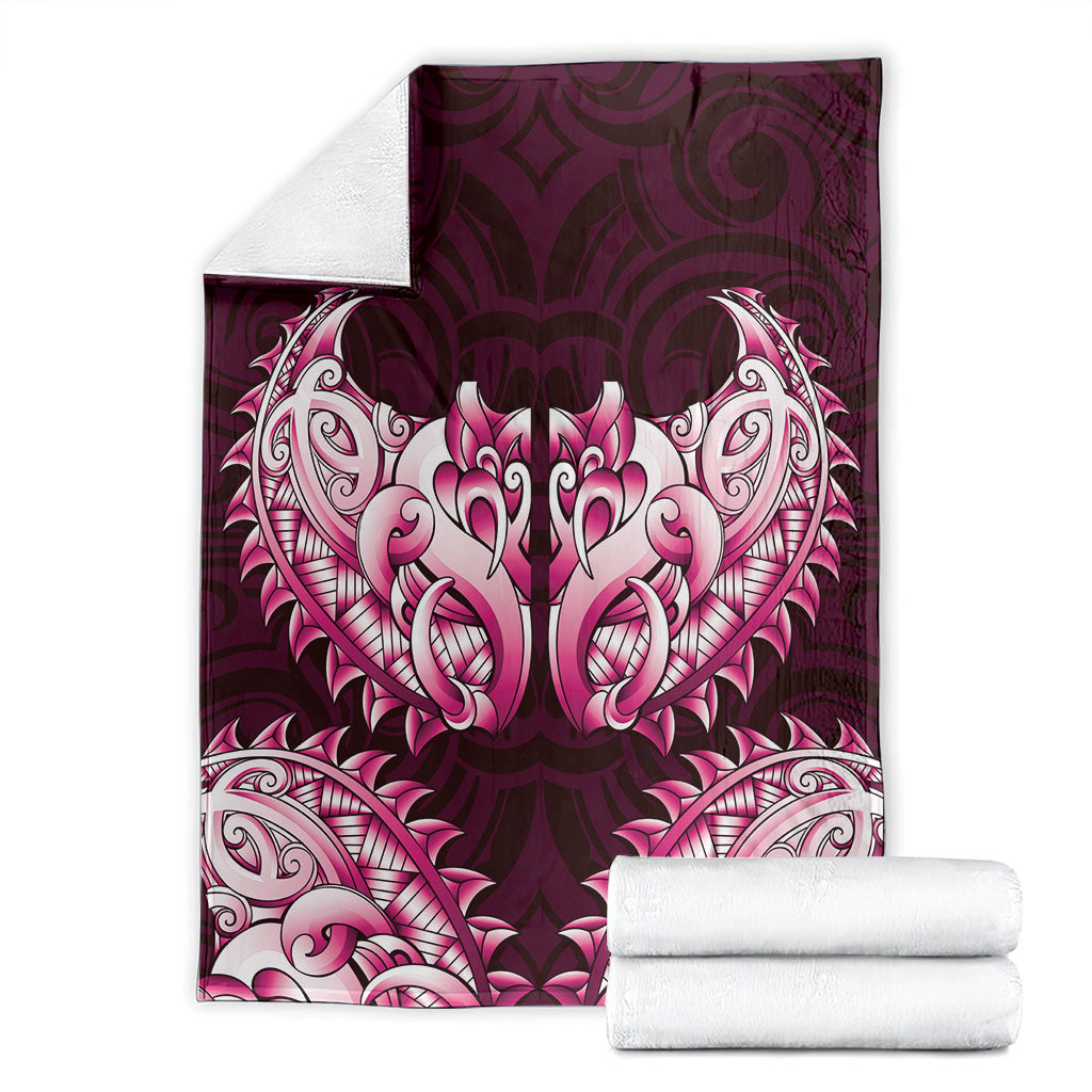 New Zealand Ta Moko Blanket Aotearoa Maori Chest Tattoo Pink LT14 - Polynesian Pride