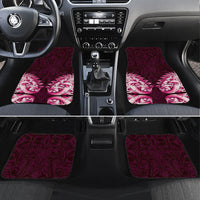 New Zealand Ta Moko Car Mats Aotearoa Maori Chest Tattoo Pink LT14 Set 4pcs Pink - Polynesian Pride