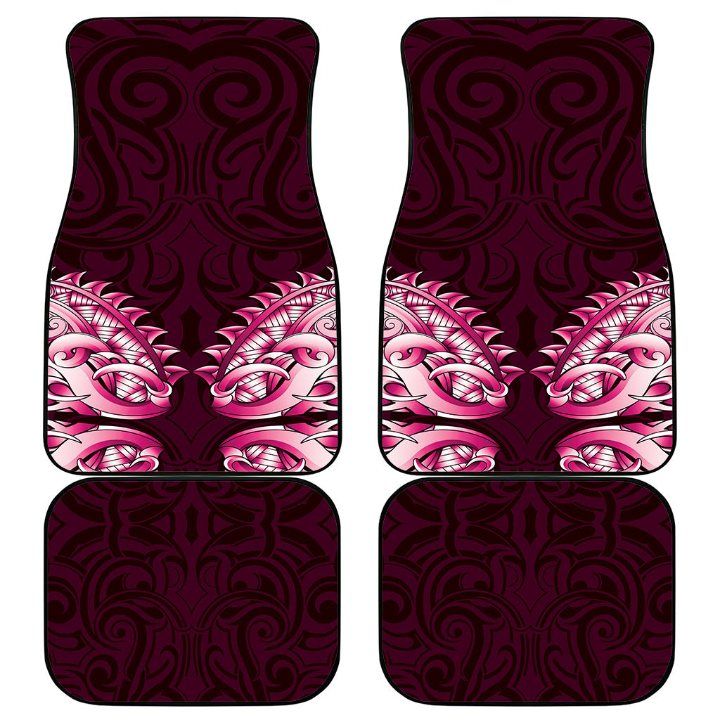 New Zealand Ta Moko Car Mats Aotearoa Maori Chest Tattoo Pink LT14 - Polynesian Pride