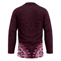 New Zealand Ta Moko Hockey Jersey Aotearoa Maori Chest Tattoo Pink LT14 - Polynesian Pride