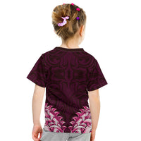 New Zealand Ta Moko Kid T Shirt Aotearoa Maori Chest Tattoo Pink LT14 - Polynesian Pride