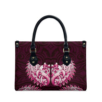 New Zealand Ta Moko Leather Bag Aotearoa Maori Chest Tattoo Pink LT14 - Polynesian Pride