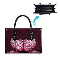 New Zealand Ta Moko Leather Bag Aotearoa Maori Chest Tattoo Pink LT14 - Polynesian Pride