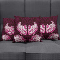 New Zealand Ta Moko Pillow Cover Aotearoa Maori Chest Tattoo Pink LT14 - Polynesian Pride