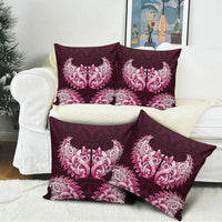 New Zealand Ta Moko Pillow Cover Aotearoa Maori Chest Tattoo Pink LT14 - Polynesian Pride