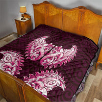 New Zealand Ta Moko Quilt Aotearoa Maori Chest Tattoo Pink LT14 - Polynesian Pride