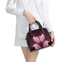 New Zealand Ta Moko Shoulder Handbag Aotearoa Maori Chest Tattoo Pink LT14 - Polynesian Pride