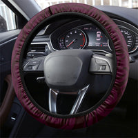 New Zealand Ta Moko Steering Wheel Cover Aotearoa Maori Chest Tattoo Pink LT14 - Polynesian Pride