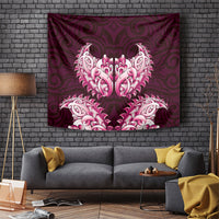 New Zealand Ta Moko Tapestry Aotearoa Maori Chest Tattoo Pink LT14 Pink - Polynesian Pride