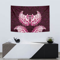 New Zealand Ta Moko Tapestry Aotearoa Maori Chest Tattoo Pink LT14 - Polynesian Pride
