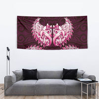 New Zealand Ta Moko Tapestry Aotearoa Maori Chest Tattoo Pink LT14 - Polynesian Pride