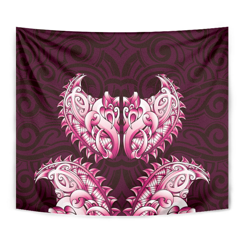 New Zealand Ta Moko Tapestry Aotearoa Maori Chest Tattoo Pink LT14 - Polynesian Pride