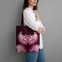 New Zealand Ta Moko Tote Bag Aotearoa Maori Chest Tattoo Pink LT14 - Polynesian Pride