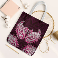New Zealand Ta Moko Tote Bag Aotearoa Maori Chest Tattoo Pink LT14 White Strap One Size Pink - Polynesian Pride