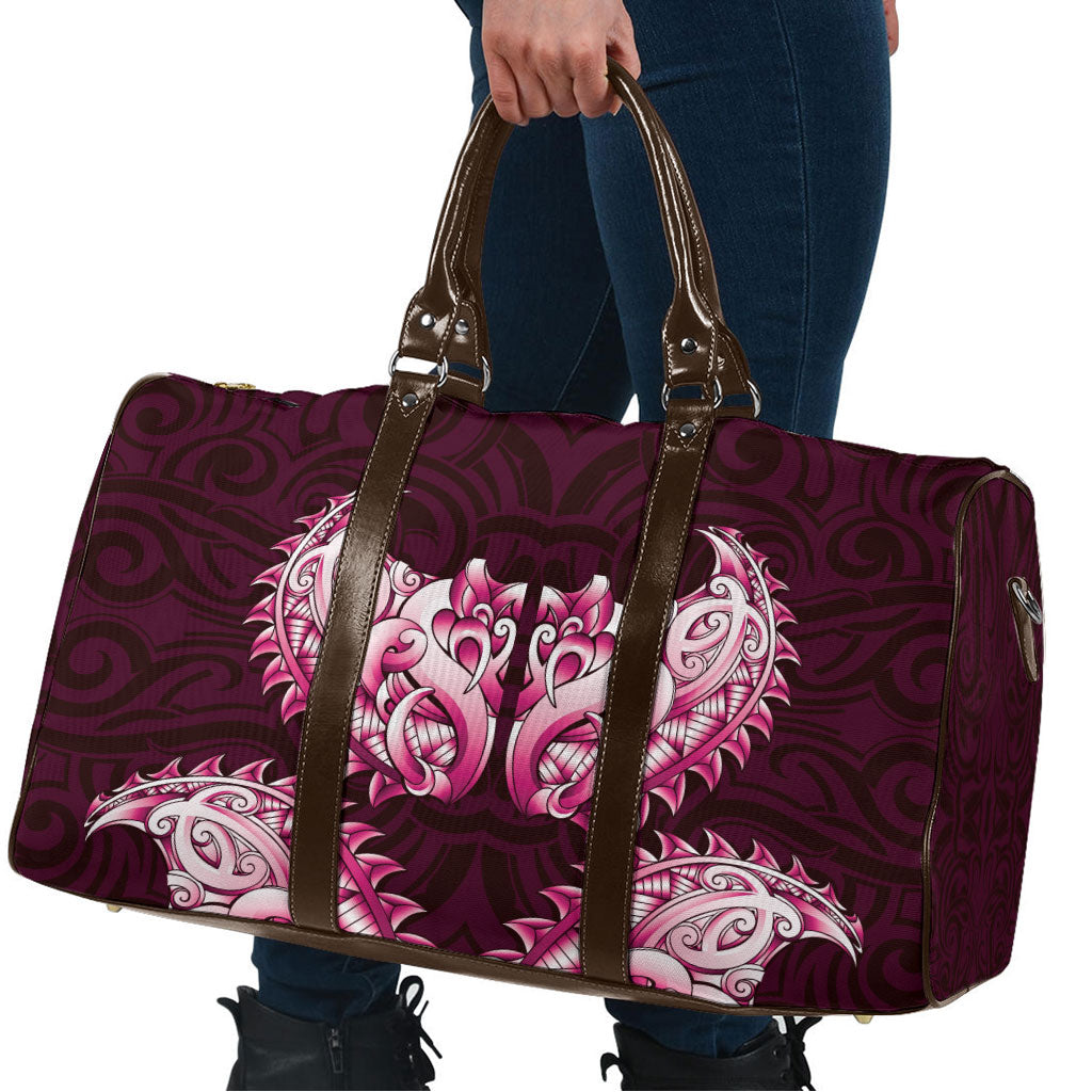 New Zealand Ta Moko Travel Bag Aotearoa Maori Chest Tattoo Pink LT14 - Polynesian Pride