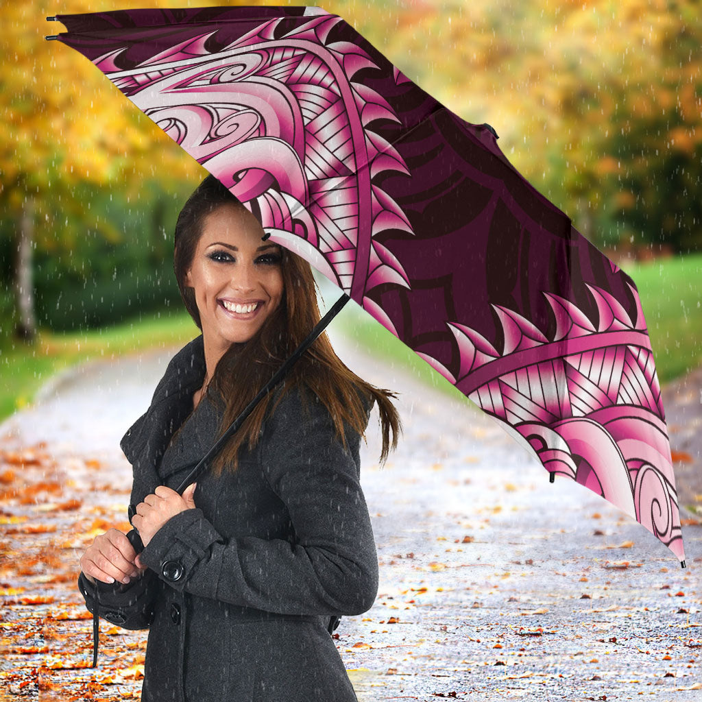 New Zealand Ta Moko Umbrella Aotearoa Maori Chest Tattoo Pink LT14 - Polynesian Pride