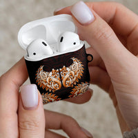 New Zealand Ta Moko AirPods Case Aotearoa Maori Chest Tattoo Orange LT14 - Polynesian Pride