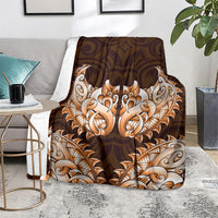 New Zealand Ta Moko Blanket Aotearoa Maori Chest Tattoo Orange LT14 - Polynesian Pride