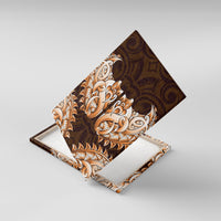 New Zealand Ta Moko Canvas Wall Art Aotearoa Maori Chest Tattoo Orange LT14 With Frame Orange - Polynesian Pride