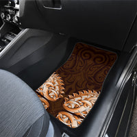 New Zealand Ta Moko Car Mats Aotearoa Maori Chest Tattoo Orange LT14 - Polynesian Pride