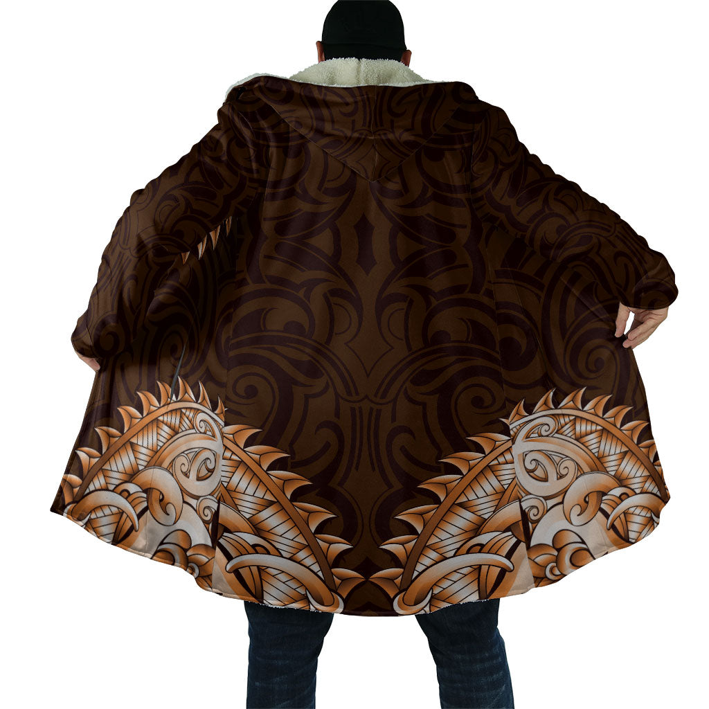 New Zealand Ta Moko Cloak Aotearoa Maori Chest Tattoo Orange LT14 - Polynesian Pride