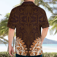 New Zealand Ta Moko Hawaiian Shirt Aotearoa Maori Chest Tattoo Orange LT14 - Polynesian Pride