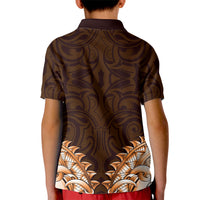 New Zealand Ta Moko Kid Polo Shirt Aotearoa Maori Chest Tattoo Orange LT14 - Polynesian Pride