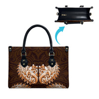 New Zealand Ta Moko Leather Bag Aotearoa Maori Chest Tattoo Orange LT14 - Polynesian Pride