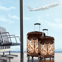 New Zealand Ta Moko Luggage Cover Aotearoa Maori Chest Tattoo Orange LT14 - Polynesian Pride