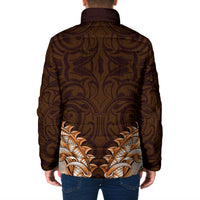 New Zealand Ta Moko Padded Jacket Aotearoa Maori Chest Tattoo Orange LT14 - Polynesian Pride