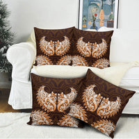 New Zealand Ta Moko Pillow Cover Aotearoa Maori Chest Tattoo Orange LT14 - Polynesian Pride