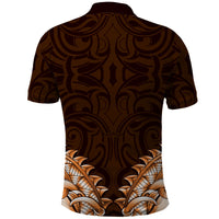 New Zealand Ta Moko Polo Shirt Aotearoa Maori Chest Tattoo Orange LT14 - Polynesian Pride