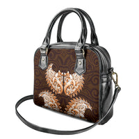 New Zealand Ta Moko Shoulder Handbag Aotearoa Maori Chest Tattoo Orange LT14 - Polynesian Pride