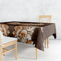 New Zealand Ta Moko Tablecloth Aotearoa Maori Chest Tattoo Orange LT14 - Polynesian Pride