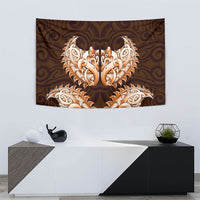 New Zealand Ta Moko Tapestry Aotearoa Maori Chest Tattoo Orange LT14 - Polynesian Pride