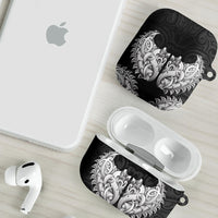 New Zealand Ta Moko AirPods Case Aotearoa Maori Chest Tattoo Black LT14 - Polynesian Pride