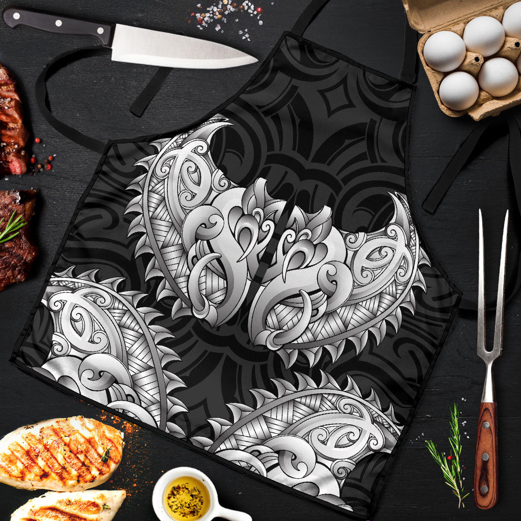 New Zealand Ta Moko Apron Aotearoa Maori Chest Tattoo Black LT14 Black - Polynesian Pride