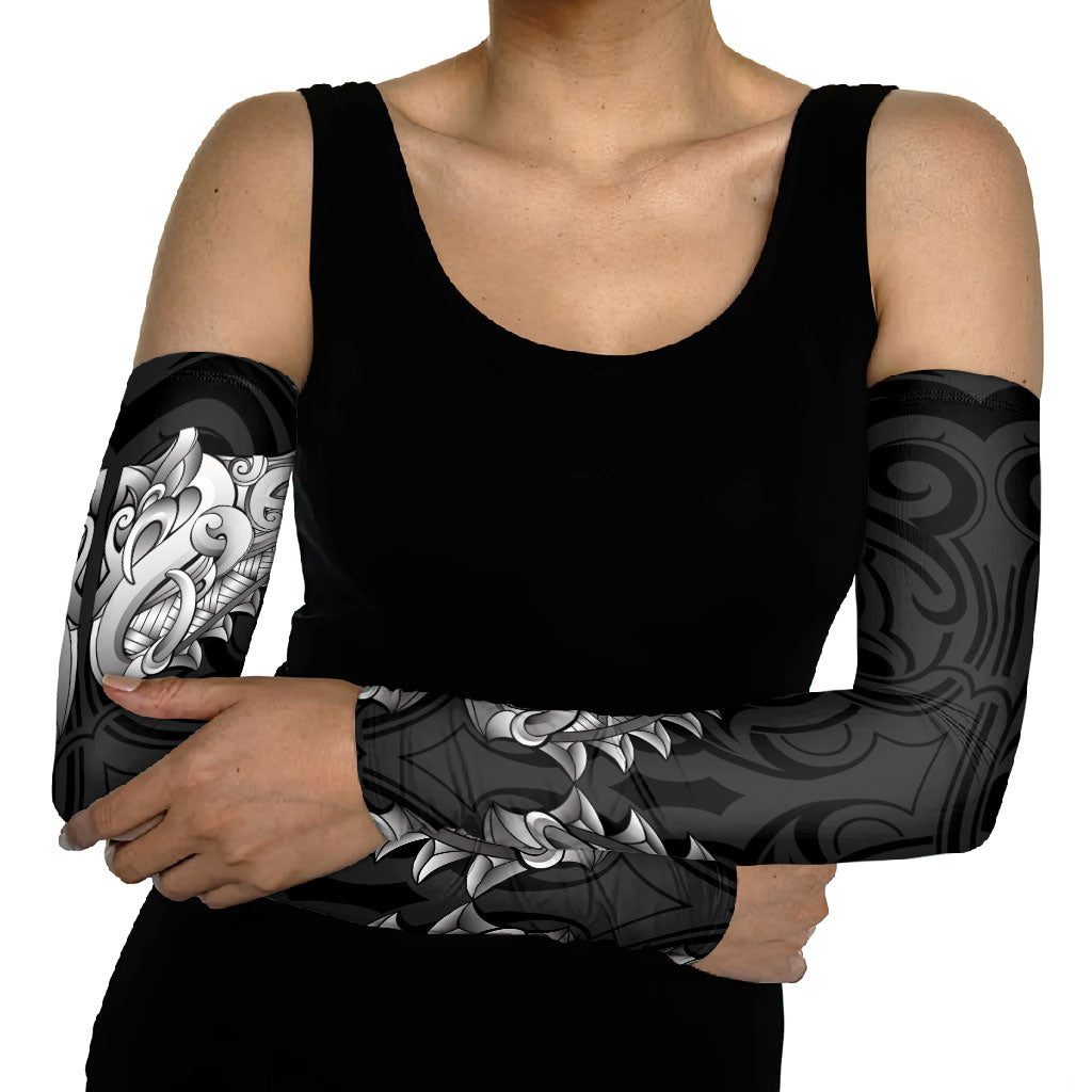 New Zealand Ta Moko Arm Sleeves Aotearoa Maori Chest Tattoo Black LT14 - Polynesian Pride