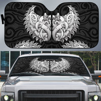 New Zealand Ta Moko Auto Sun Shade Aotearoa Maori Chest Tattoo Black LT14 Black - Polynesian Pride