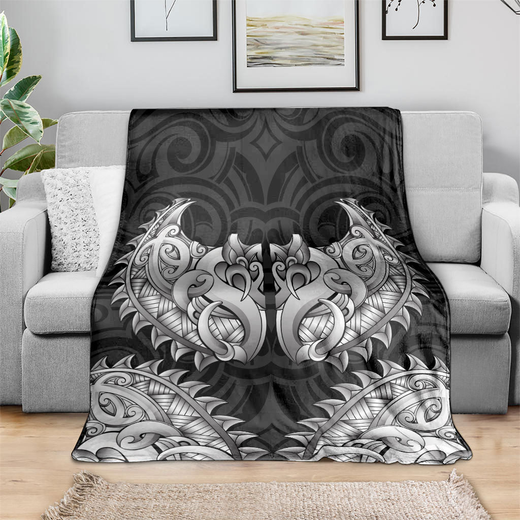 New Zealand Ta Moko Blanket Aotearoa Maori Chest Tattoo Black LT14 - Polynesian Pride