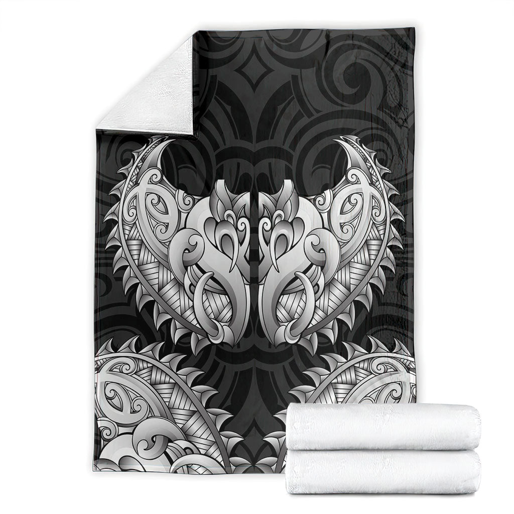 New Zealand Ta Moko Blanket Aotearoa Maori Chest Tattoo Black LT14 - Polynesian Pride