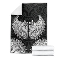 New Zealand Ta Moko Blanket Aotearoa Maori Chest Tattoo Black LT14 - Polynesian Pride