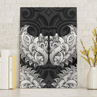 New Zealand Ta Moko Canvas Wall Art Aotearoa Maori Chest Tattoo Black LT14 Without Frame Black - Polynesian Pride