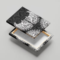 New Zealand Ta Moko Canvas Wall Art Aotearoa Maori Chest Tattoo Black LT14 - Polynesian Pride