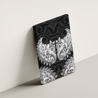 New Zealand Ta Moko Canvas Wall Art Aotearoa Maori Chest Tattoo Black LT14 - Polynesian Pride