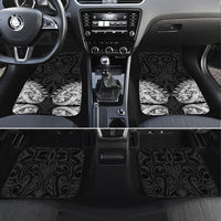 New Zealand Ta Moko Car Mats Aotearoa Maori Chest Tattoo Black LT14 Set 4pcs Black - Polynesian Pride